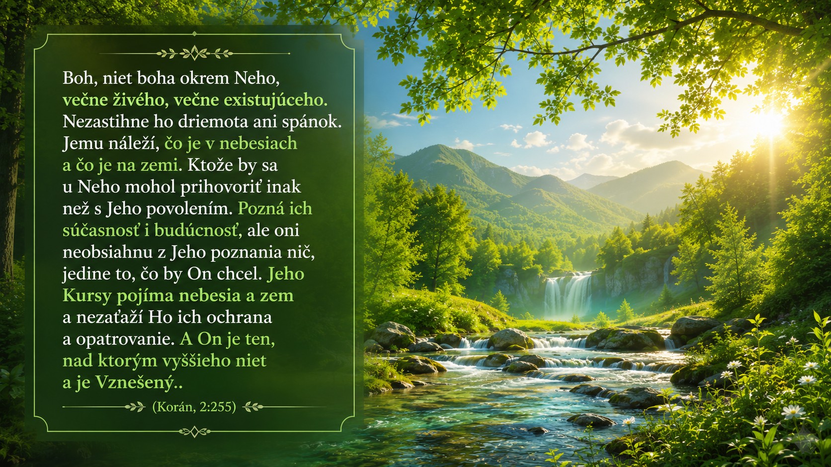 Aját Kursy, Korán 2:255