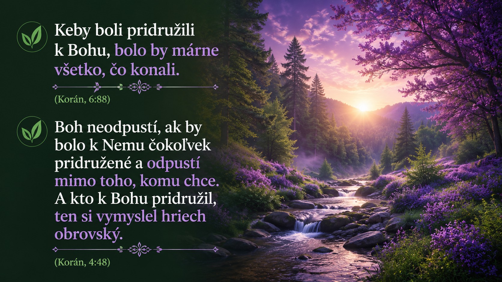 Korán 6:88 a Korán 4:48