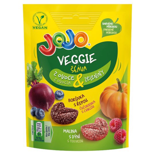 Jojo cukríky Veggie, vegánske želé cukríky