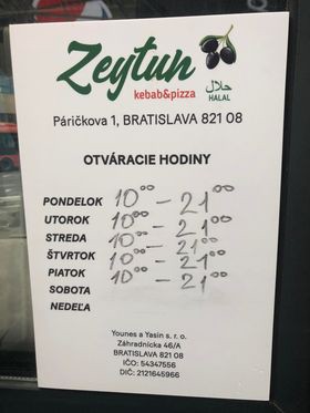 Zeytun, Páričková 1, Bratislava